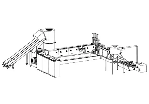 密实机喂料塑料造粒机